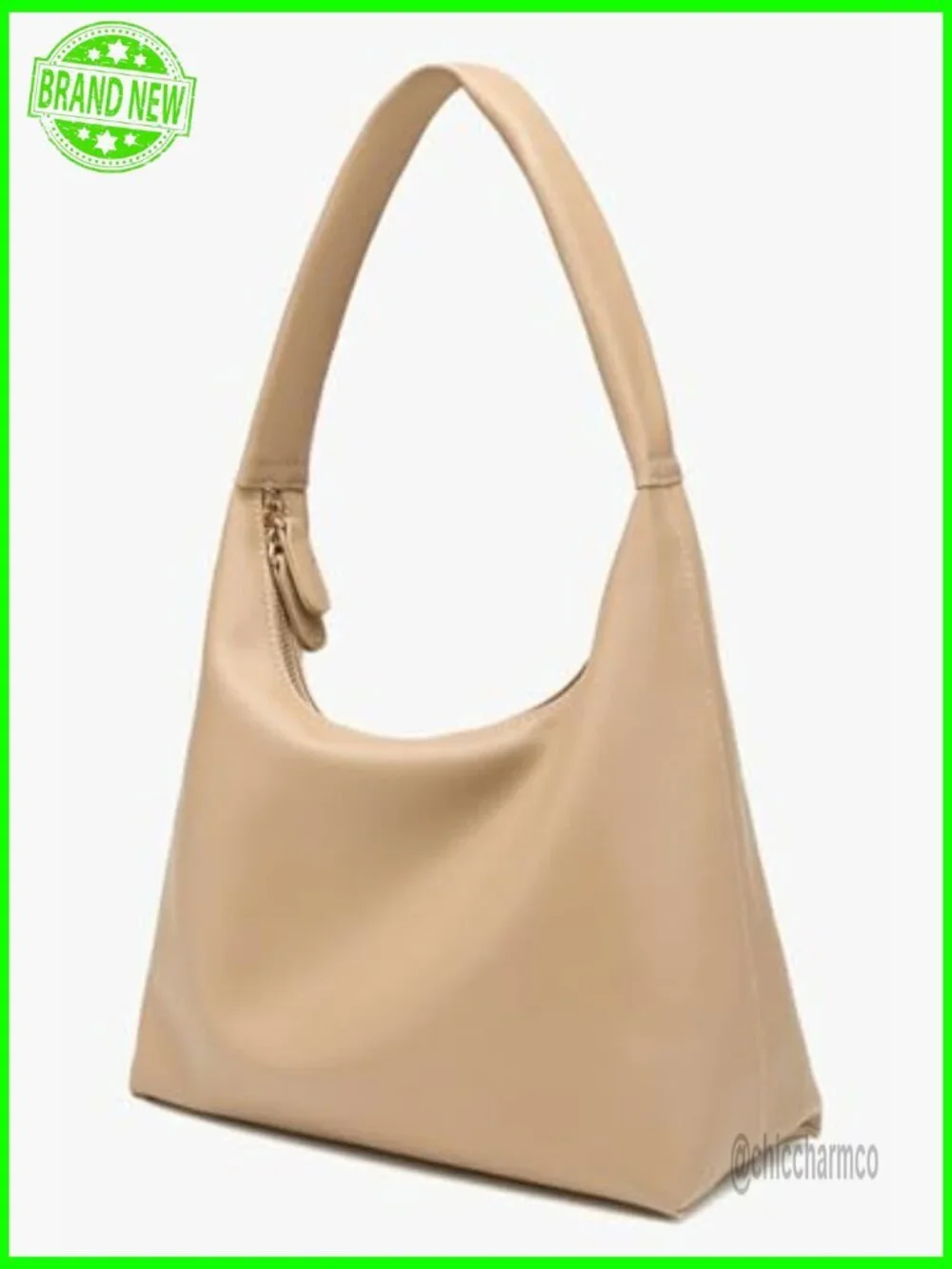 Slouchy PU Leather Hobo Bag Crossbody Shoulder Tote Purse